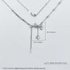 【限时8.8折】PT950 #时尚联盟 #怦然心动 #在逃公主 【国际铂金协会   精品】铂金实心爱心流苏公主蝴蝶结调节套链(BTL00357)预售产品下单后不退款不退货不换货不补差价) 商品缩略图4