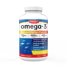 健耐德EHRGOLS高纯度含量omega3深海鱼油欧米伽鱼油软胶囊  140粒