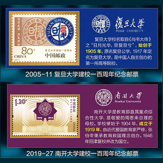 《金榜题名》名校珍邮装裱画 商品图3