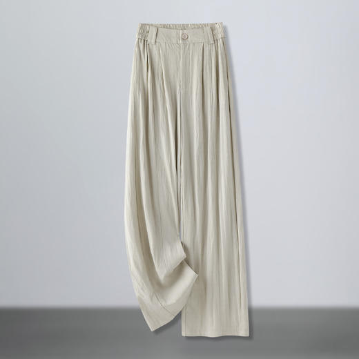 丁摩 夏天裤子女薄款山本冰丝夏季女士休闲阔腿裤女2025新款5ZF-8533 商品图1