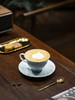 富玉 景德镇陶瓷金枝玉叶咖啡杯碟家用高档精致青瓷玲珑杯高级感轻奢高颜值 商品缩略图3
