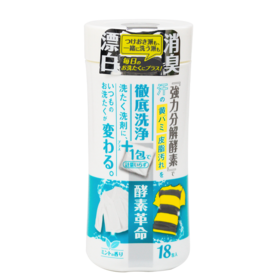 WELCO酵素革命 日本进口酵素高浓缩爆炸盐WELCO 酵素革命衣物用漂白剂 薄荷香味 18包