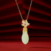 和田玉玉兰花项链 商品缩略图0