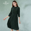 乔万尼重磅真丝连衣裙女新款高端桑蚕丝法式中袖EF2E316 商品缩略图1