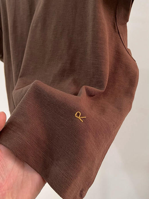 526-5 极限特惠24H 日系高阶休闲 25夏 45R 海马刺绣 结构感宽松翻领短袖 商品图9