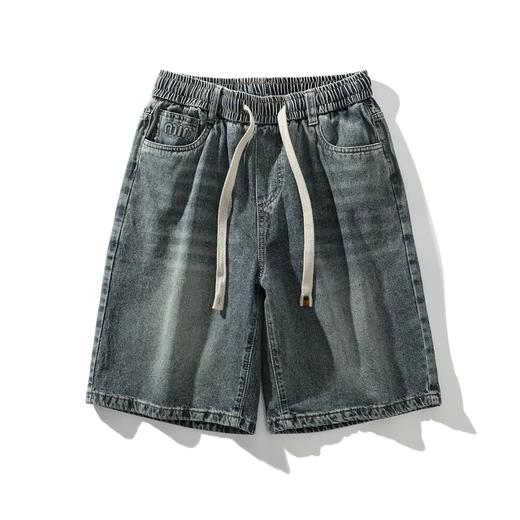 重工水洗外贸男装工厂剪标尾货牛仔短裤 商品图0