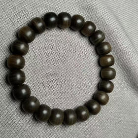 【青山特惠】9*10mm 阴沉虎皮纹精工老型桶珠正区迈索尔印度老山檀 l9