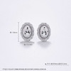 【限时8.8折】【线上铂金馆】PT950 铂金空心CNC工艺鱼鳞鸽子蛋耳饰耳钉（直针配铂金耳迫）(PTES00032)预售产品下单后不退款不退货不换货不补差价) 商品缩略图2