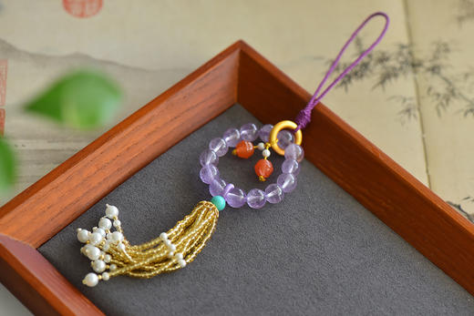 紫水晶手机链 JD 商品图1