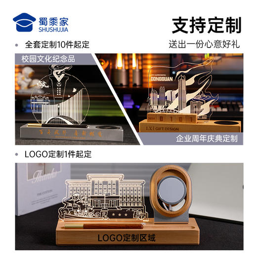 【实付满199送钥匙扣】【多功能充电摆件】创意工艺小夜灯 创意礼品礼物桌面装饰摆件 商品图1