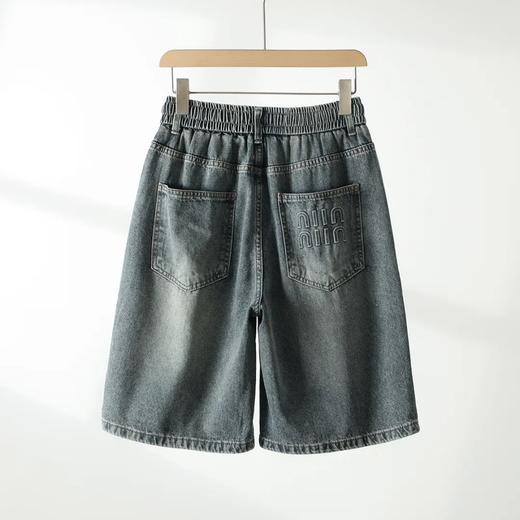 重工水洗外贸男装工厂剪标尾货牛仔短裤 商品图3