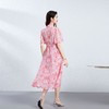 「高货kbnq」全新升级【铂金会员505/天猫679/差价174】(11519)洛诗琳轻奢桑蚕丝印花连衣裙2025夏季V领收腰气质真丝裙 商品缩略图3