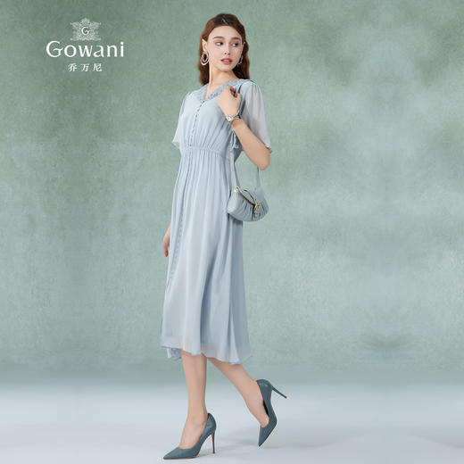 乔万尼新款桑蚕丝真丝连衣裙新品高档长裙EF2E337 商品图3