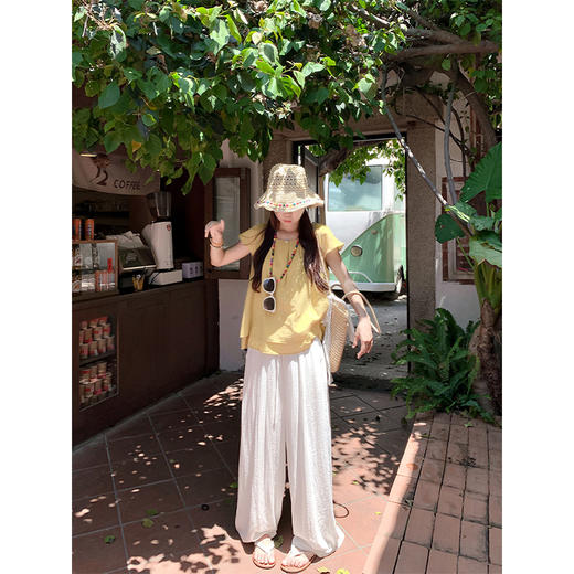 <曾小咸推荐>现货秒杀！韩系小飞袖后开叉短袖衬衫 日常149.99 立减80 秒杀69.99！ 商品图2