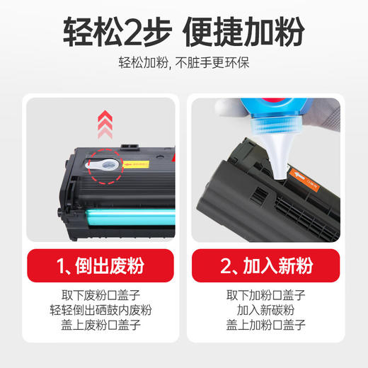 绘威136w硒鼓  W1110X大容量易加粉硒鼓4000页/支（带芯片）适用惠普HP 108a 108w 136a  136wm 136nw 138p/pn打印机墨盒 商品图2