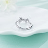 【限时8.8折】【线上铂金馆】PT950 #时尚联盟 #怦然心动 #在逃公主 【国际铂金协会 精品】铂金实心爱心蝴蝶结活口戒指女戒(BJZ00262)预售产品下单后不退款不退货不换货不补差价) 商品缩略图3