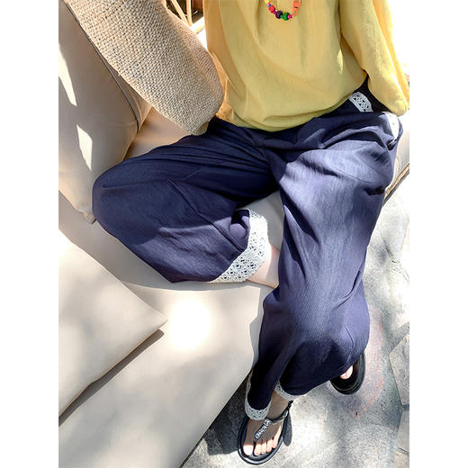 <曾小咸推荐>现货秒杀！微信超特价！花边拼接休闲九分裤 日常169.99 立减80 秒杀89.99！ 黄色短袖 日常139.99 立减60 秒杀79.99！ 商品图2