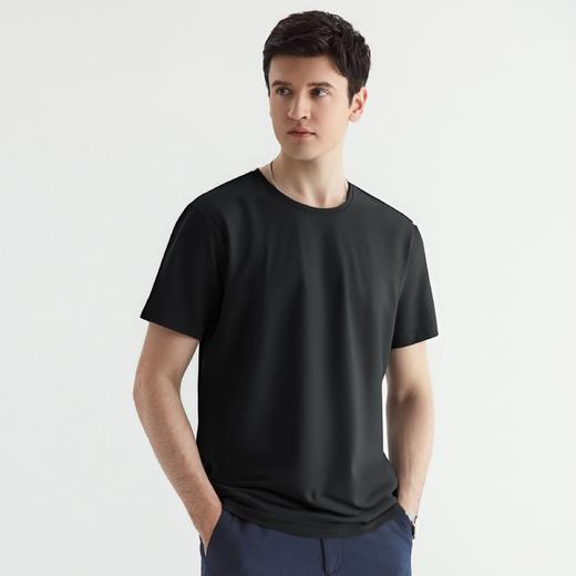 【冰丝冰爽】罗蒙夏季男士t恤简约多色百搭无痕休闲短袖圆领t恤 商品图1