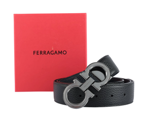 【新品到仓超惠秒】Salvatore Ferragamo 菲拉格慕 男士经典马蹄扣真皮腰带12399