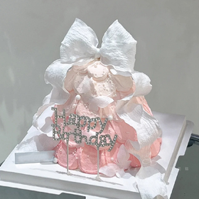 【许愿树蝴蝶结】温柔浪漫获得一个甜蜜的瞬间-水果夹心生日蛋糕