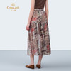乔万尼度假风高腰设计印花A型半身裙ED2D443 商品缩略图4