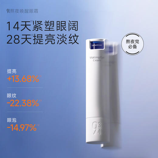 热卖！爆改黑眼圈！【下单赠中样9g*2+小样3g*1】943 熬夜唤醒眼霜 淡化眼周细纹 改善黑眼圈 保湿滋润 18g/支 商品图1