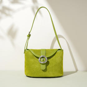 【预售3天】2025新款小众设计单肩包时尚简约拼色高级感独特薯条包斜挎包女包FD9959