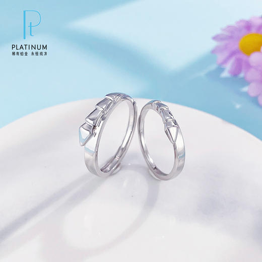 【限时8.8折】PT950 #情侣日常 #蛇年新品  #十二铂记  【国际铂金协会 】铂金实心活口戒蛇骨情侣戒对戒/对(BQLJ00113)预售产品下单后不退款不退货不换货不补差价) 商品图0