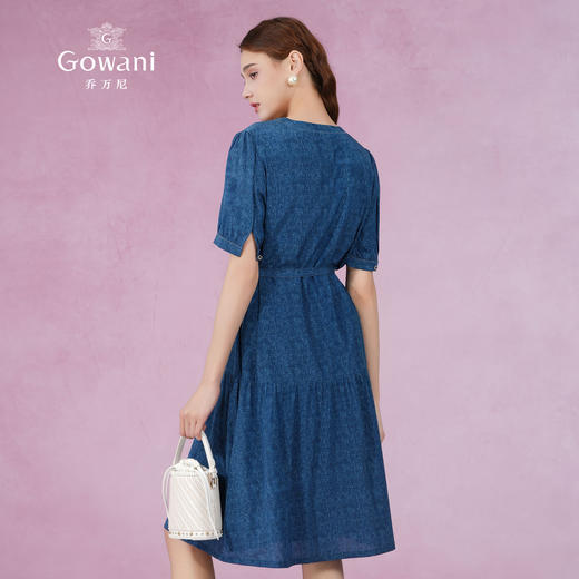 乔万尼真丝桑蚕丝连衣裙新款收腰显瘦裙EF2E311 商品图3