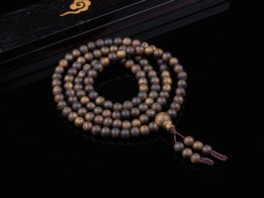 XY0361天然沉香108佛珠手链项链 商品图0