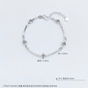 【限时8.8折】【线上铂金馆】PT950 【国际铂金协会】铂金镂空招财来财铜钱造型串珠调节手链（内里线为铂金链）(BSL00270)预售产品下单后不退款不退货不换货不补差价) 商品缩略图3