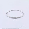 【限时8.8折】【线上铂金馆】PT950 【国际铂金协会】铂金实心固口手镯古风卷草纹圆管手镯（面宽约2.4-2.8mm）(BSZ00136)预售产品下单后不退款不退货不换货不补差价) 商品缩略图4