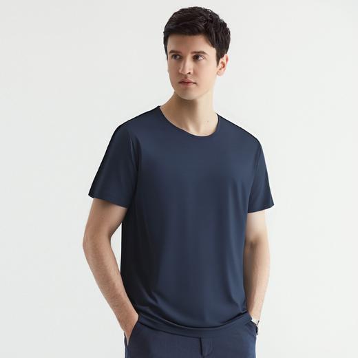 【冰丝冰爽】罗蒙夏季男士t恤简约多色百搭无痕休闲短袖圆领t恤 商品图4