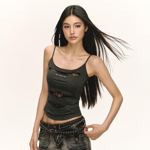 Ariseism 美式复古吊带背心女夏季新款辣妹上衣 商品图1