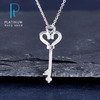 【限时8.8折】【线上铂金馆】PT950 #皇冠 【国际铂金协会】铂金爱心皇冠权杖钥匙吊坠（不含链）(BDZ00101)预售产品下单后不退款不退货不换货不补差价) 商品缩略图2