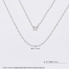 【限时8.8折】【线上铂金馆】PT950 【国际铂金协会】铂金实心闪目字不可调节项链（面宽约1.4-1.8mm）(BXL00234)预售产品下单后不退款不退货不换货不补差价) 商品缩略图2
