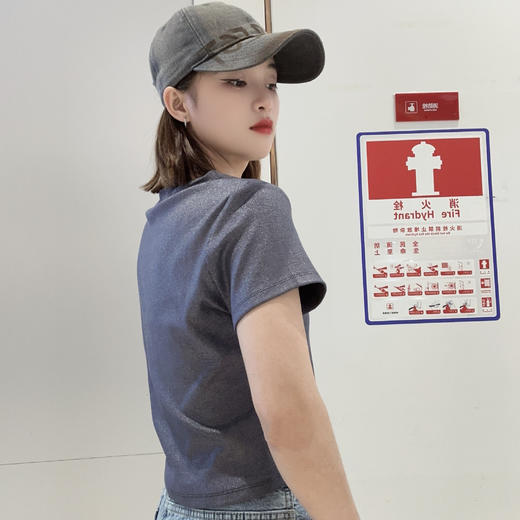 NC圆领百搭短袖T恤50410（灰）夏季152530060321 商品图2