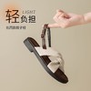 ZHR则则轻便平底凉鞋女2025夏季新款宽脚爆款拖鞋交叉带沙滩女鞋 商品缩略图3