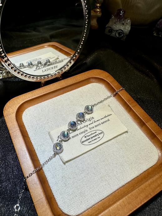 NU40-灰月光蛋面手链（LD） 商品图0