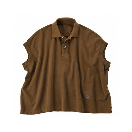 526-5 极限特惠24H 日系高阶休闲 25夏 45R 海马刺绣 结构感宽松翻领短袖 商品图4