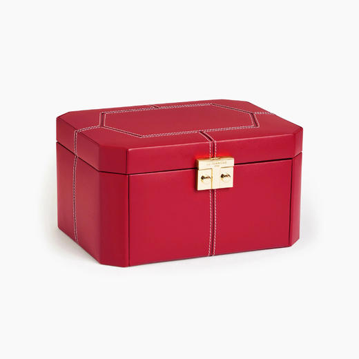 订购8周到｜LE TANNEUR-jewellery box with leather-红色 珠宝首饰盒（大号）［法国设计师］ 商品图1
