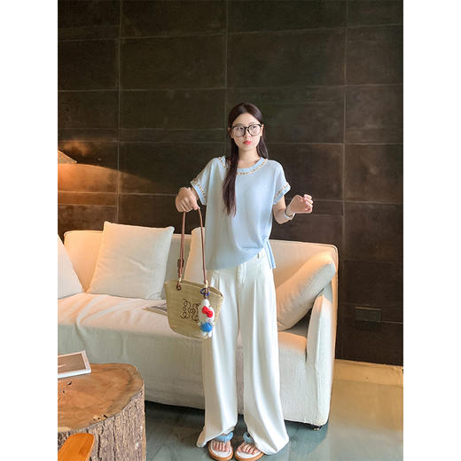 <曾小咸推荐>现货秒杀！卖完不补 ！微信打折价！正肩圆领百搭短袖 日常 119.99 立减50 秒杀69.99！ 商品图3