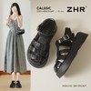 ZHR则则罗马凉鞋女2025新款夏季厚底增高猪笼鞋休闲百搭包头凉鞋 商品缩略图1