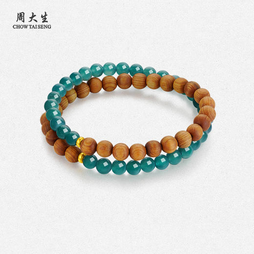 周大生足金翡翠手串 商品图1