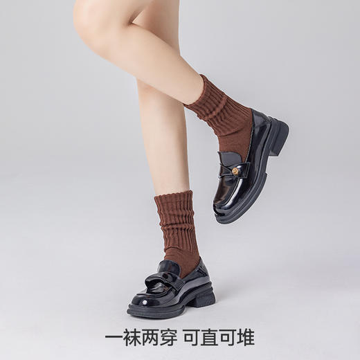左分之右男女同款春秋季运动毛圈加厚10A舒适保暖抑菌中长筒袜子 商品图3