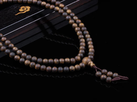 XY0361天然沉香108佛珠手链项链 商品图5