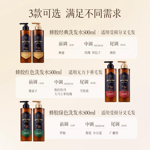 爱敬科娜洗丝韩国进口蜂胶洗发水护发素控油柔顺清爽去屑洗头膏 500ml/瓶 商品图2