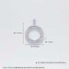 【限时8.8折】【线上铂金馆】PT950 #平安 #复古风 铂金实心如意祥云纹平安扣吊坠卷草纹吊坠(PTDZ00005-2)预售产品下单后不退款不退货不换货不补差价) 商品缩略图2