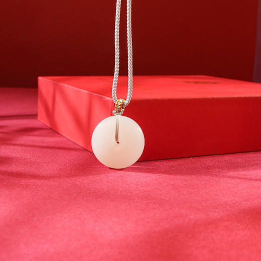 新疆国玉盟世玉和田玉羊脂玉平安扣【带证书·顺丰物流】 商品图2