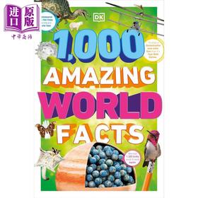 预售 【中商原版】DK 1000个令人惊奇的世界事实 1000 Amazing World Facts 英文原版 儿童科普读物 科学知识绘本 进口童书 9岁以上